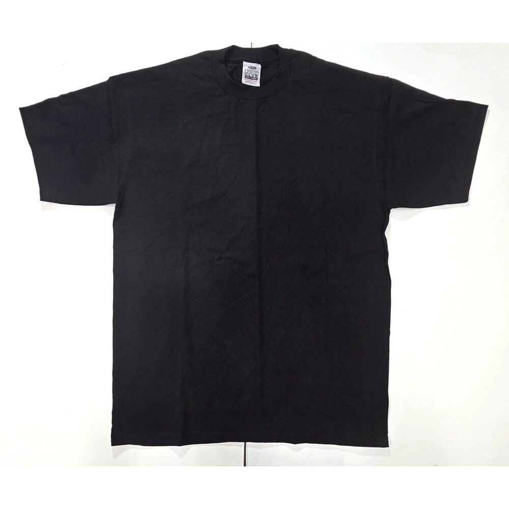 Pro Club Heavyweight Cotton Blank Black Crew Neck Short Sleeve T Shirt 2XL Tall